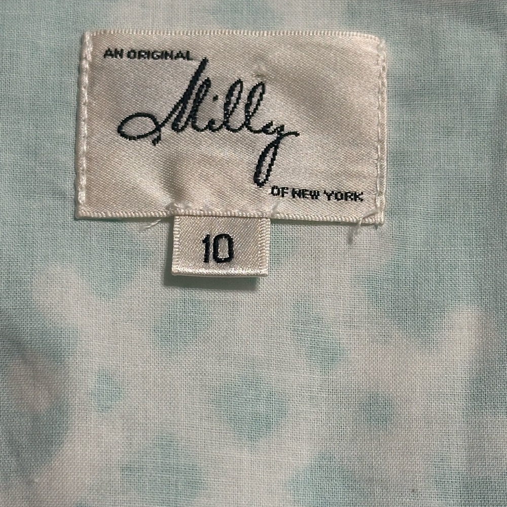 The Original Milly of New York Aqua White Lace Cabana Cover Up Dress Size 10 - Picture 4 of 8